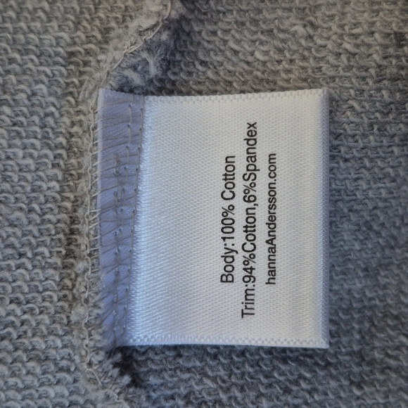 Hanna Andersson girls size 160 or 14/16 gray sweatshirt dress, VGUC - Picture 8 of 8